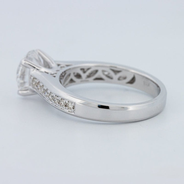 2 CT Round Cut Pavé Solitaire (LG) - ZIZOV DIAMONDS