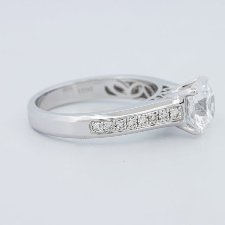 2 CT Round Cut Pavé Solitaire (LG) - ZIZOV DIAMONDS