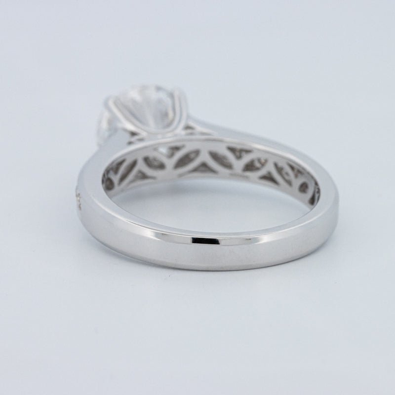 2 CT Round Cut Pavé Solitaire (LG) - ZIZOV DIAMONDS