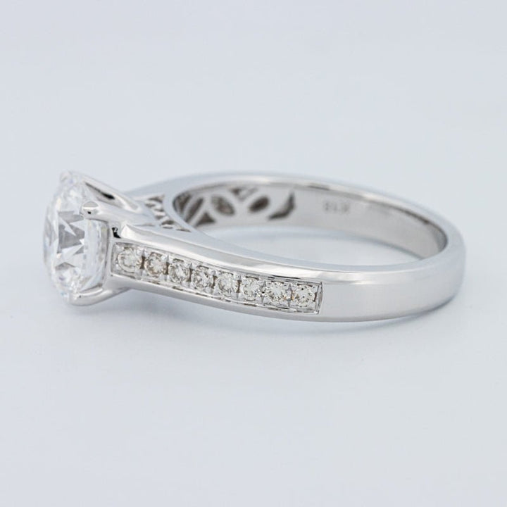 2 CT Round Cut Pavé Solitaire (LG) - ZIZOV DIAMONDS