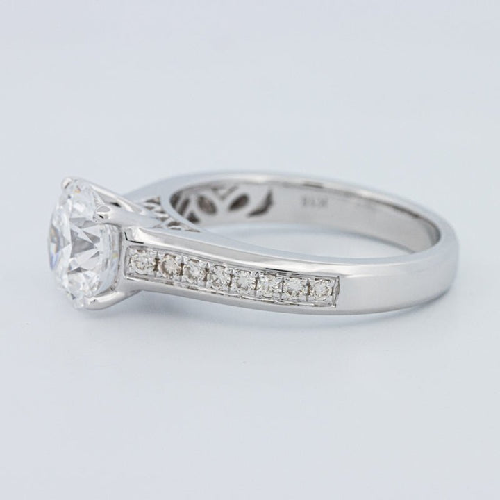 2 CT Round Cut Pavé Solitaire (LG) - ZIZOV DIAMONDS
