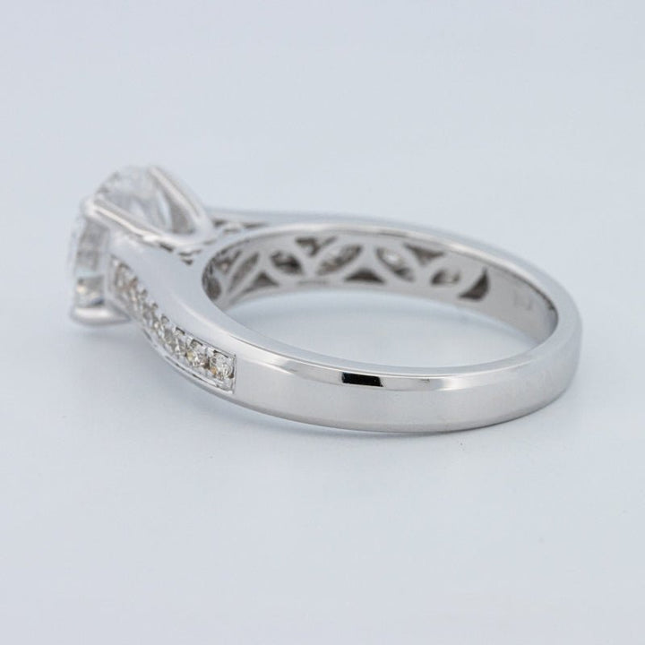 2 CT Round Cut Pavé Solitaire (LG) - ZIZOV DIAMONDS