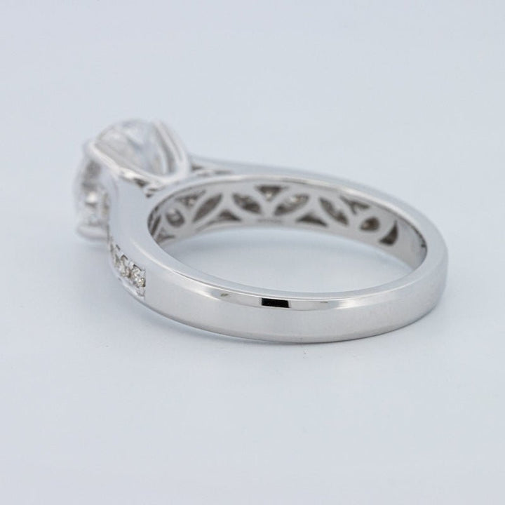 2 CT Round Cut Pavé Solitaire (LG) - ZIZOV DIAMONDS