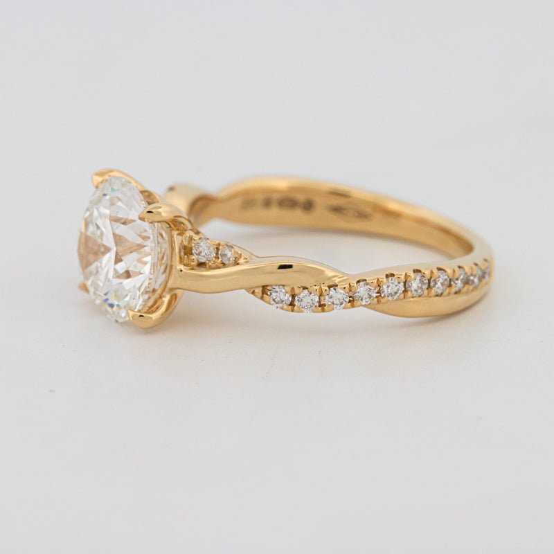 2 CT Round "Twist" Solitaire (LG) - ZIZOV DIAMONDS