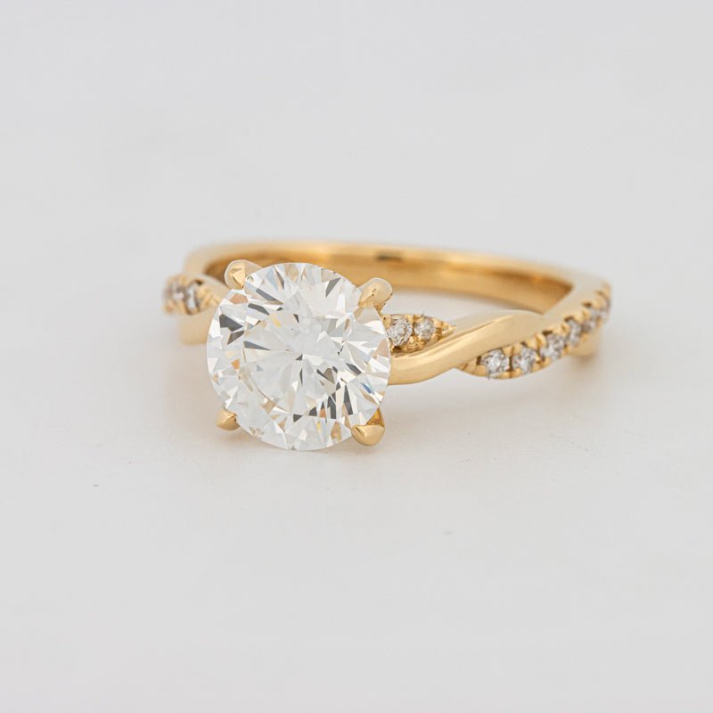 2 CT Round "Twist" Solitaire (LG) - ZIZOV DIAMONDS