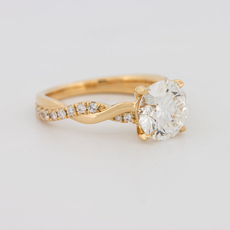 2 CT Round "Twist" Solitaire (LG) - ZIZOV DIAMONDS