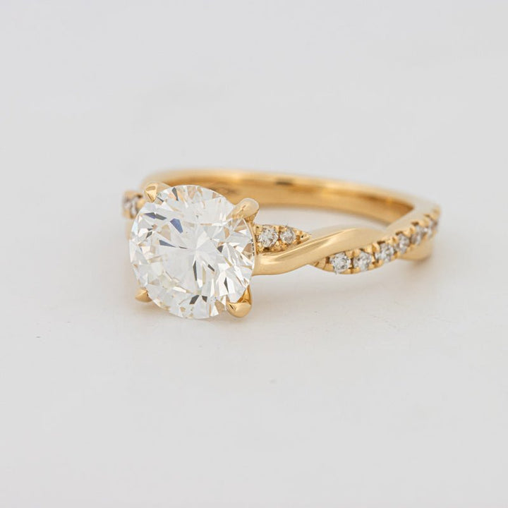 2 CT Round "Twist" Solitaire (LG) - ZIZOV DIAMONDS