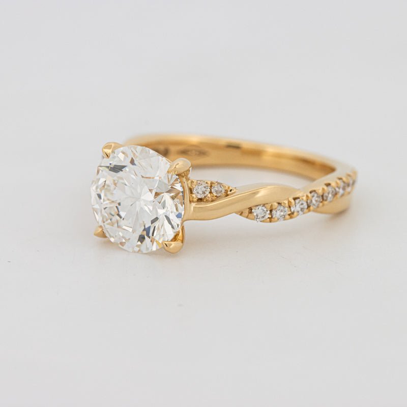 2 CT Round "Twist" Solitaire (LG) - ZIZOV DIAMONDS