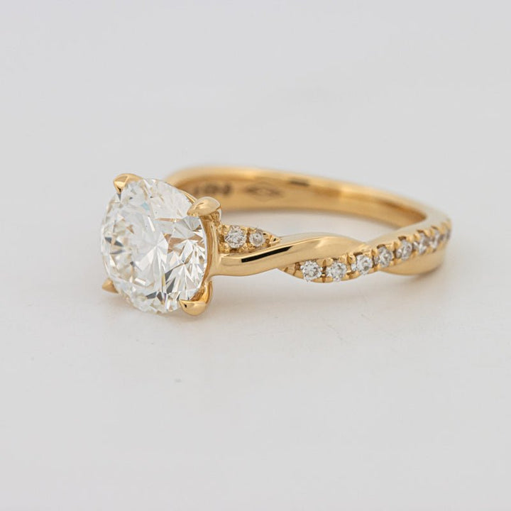 2 CT Round "Twist" Solitaire (LG) - ZIZOV DIAMONDS