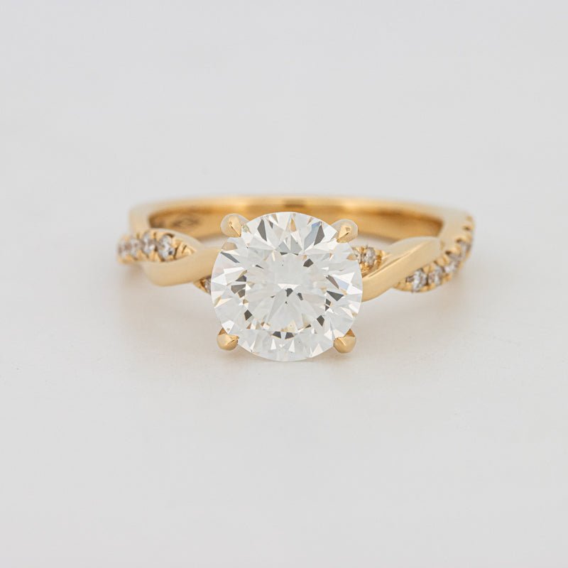 2 CT Round "Twist" Solitaire (LG) - ZIZOV DIAMONDS