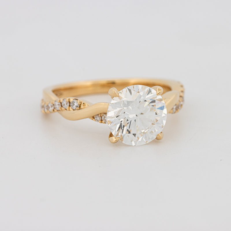 2 CT Round "Twist" Solitaire (LG) - ZIZOV DIAMONDS