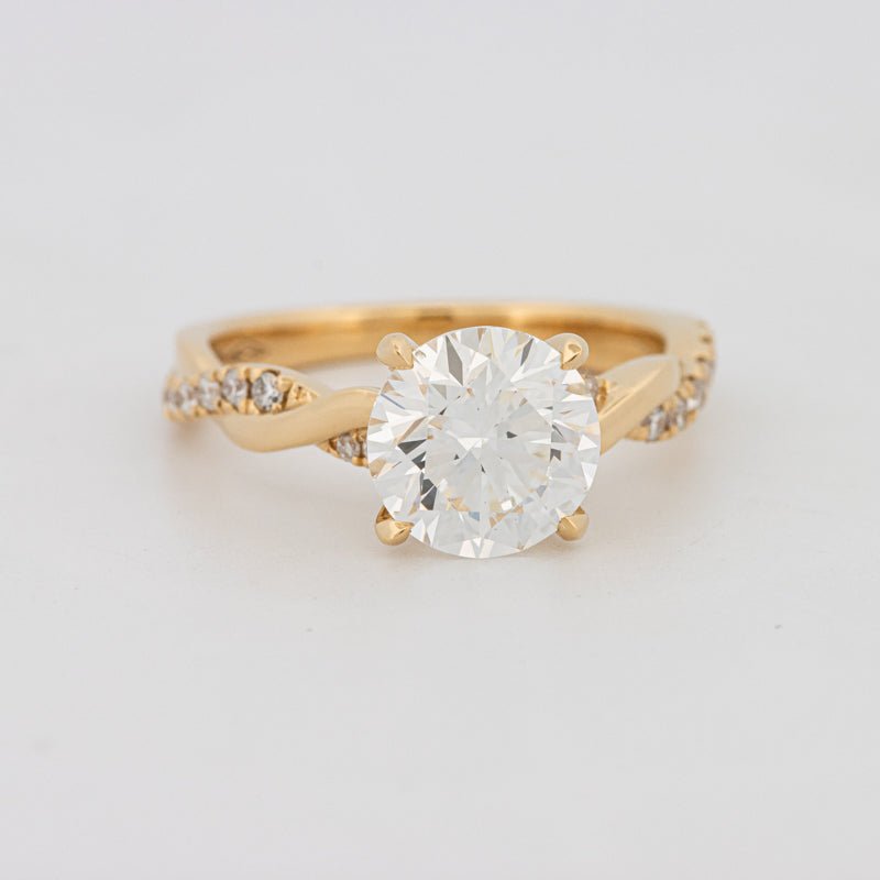 2 CT Round "Twist" Solitaire (LG) - ZIZOV DIAMONDS