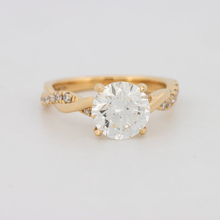 2 CT Round "Twist" Solitaire (LG) - ZIZOV DIAMONDS