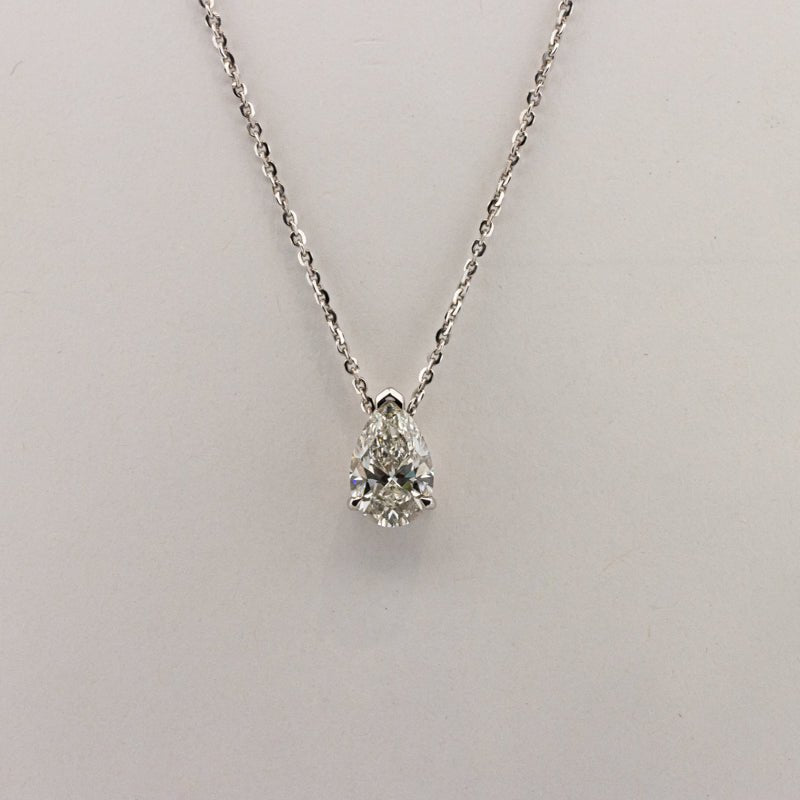 2.30 CT Classic Pear - Shape Solitaire Pendant (LG) - ZIZOV DIAMONDS