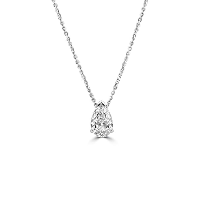 2.30 CT Classic Pear - Shape Solitaire Pendant (LG) - ZIZOV DIAMONDS