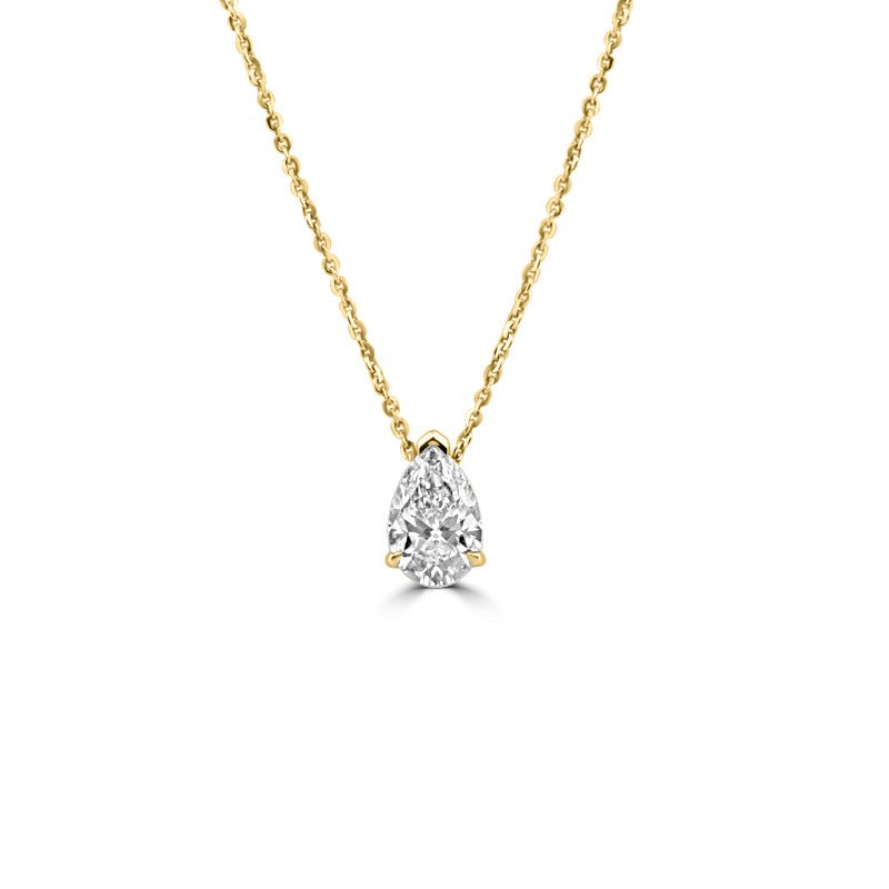 2.30 CT Classic Pear - Shape Solitaire Pendant (LG) - ZIZOV DIAMONDS