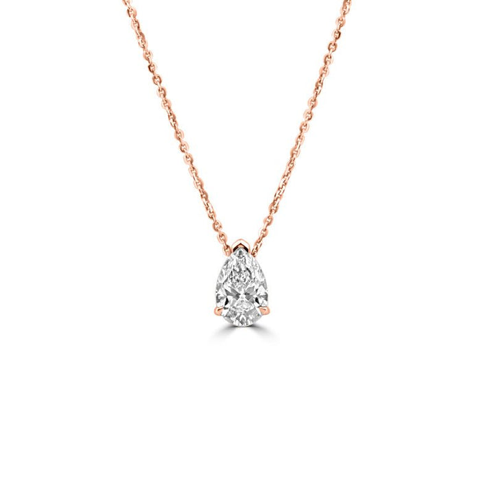 2.30 CT Classic Pear - Shape Solitaire Pendant (LG) - ZIZOV DIAMONDS