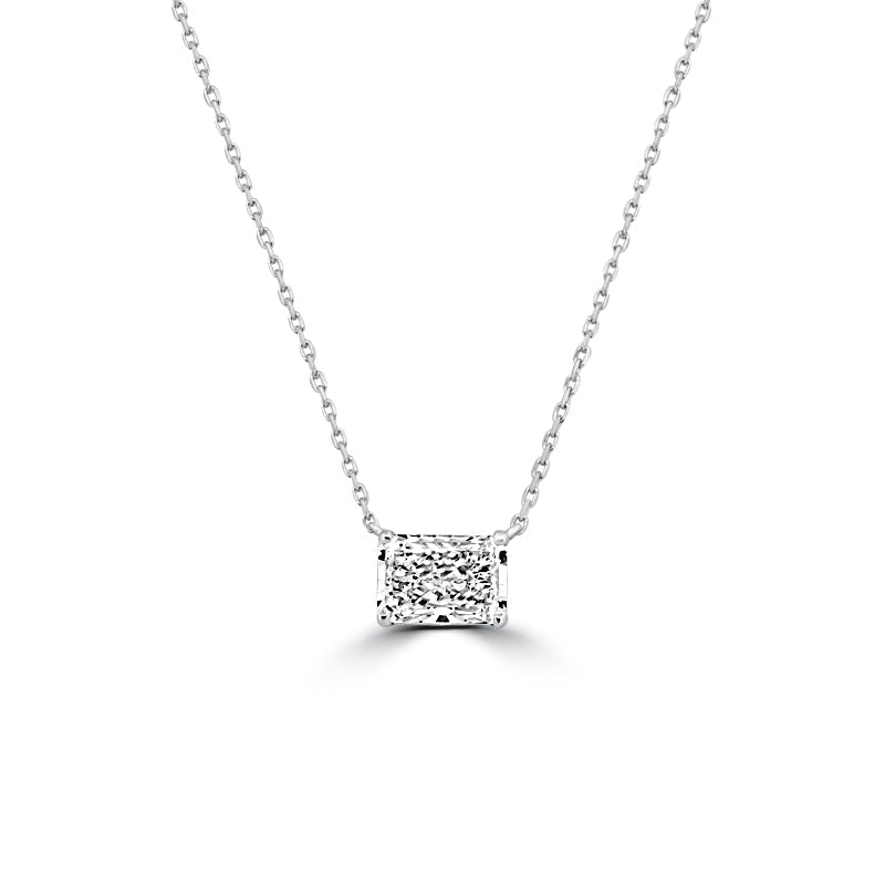 2.49 CT Radiant Cut Classic Pendant (LG) - ZIZOV DIAMONDS