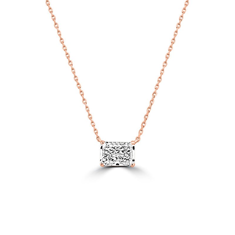 2.49 CT Radiant Cut Classic Pendant (LG) - ZIZOV DIAMONDS