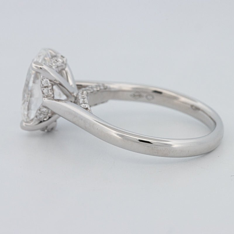2.50 CT "Finesse" Oval Cut Under - Halo Solitaire (LG) - ZIZOV DIAMONDS