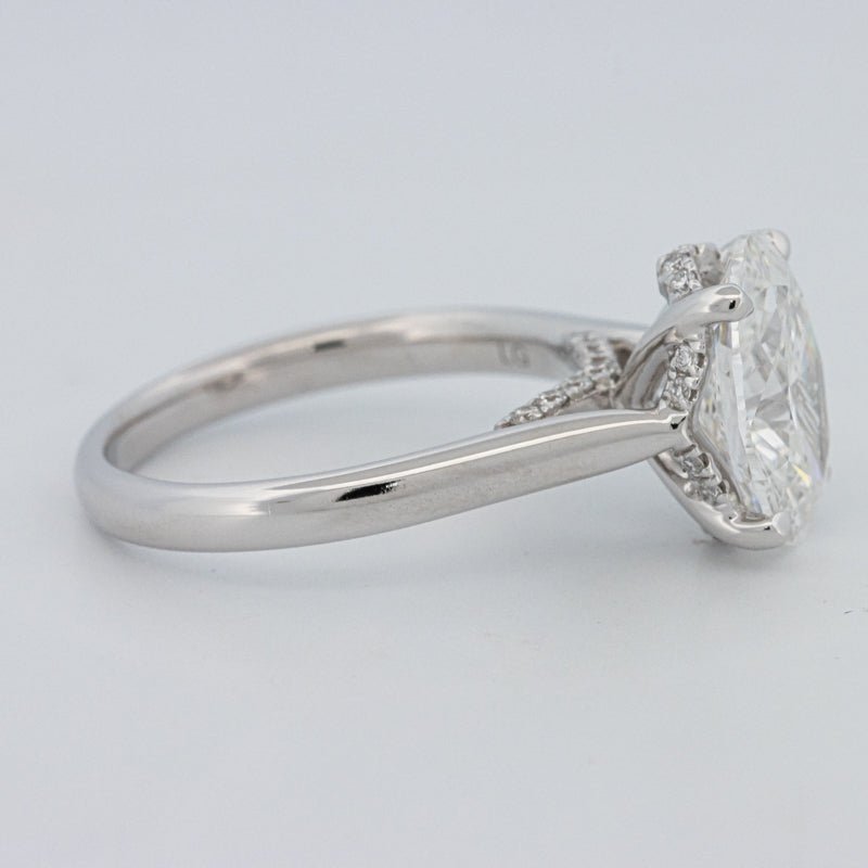 2.50 CT "Finesse" Oval Cut Under - Halo Solitaire (LG) - ZIZOV DIAMONDS