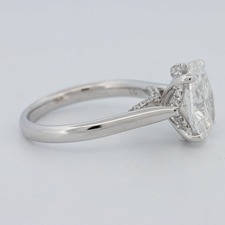 2.50 CT "Finesse" Oval Cut Under - Halo Solitaire (LG) - ZIZOV DIAMONDS