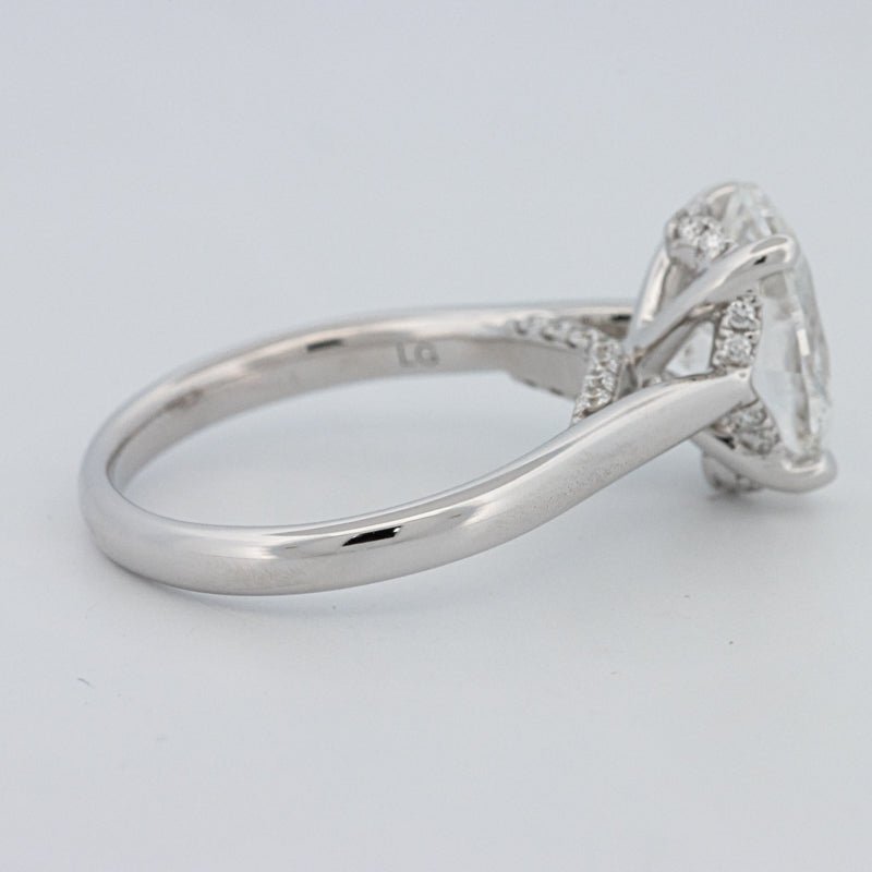 2.50 CT "Finesse" Oval Cut Under - Halo Solitaire (LG) - ZIZOV DIAMONDS