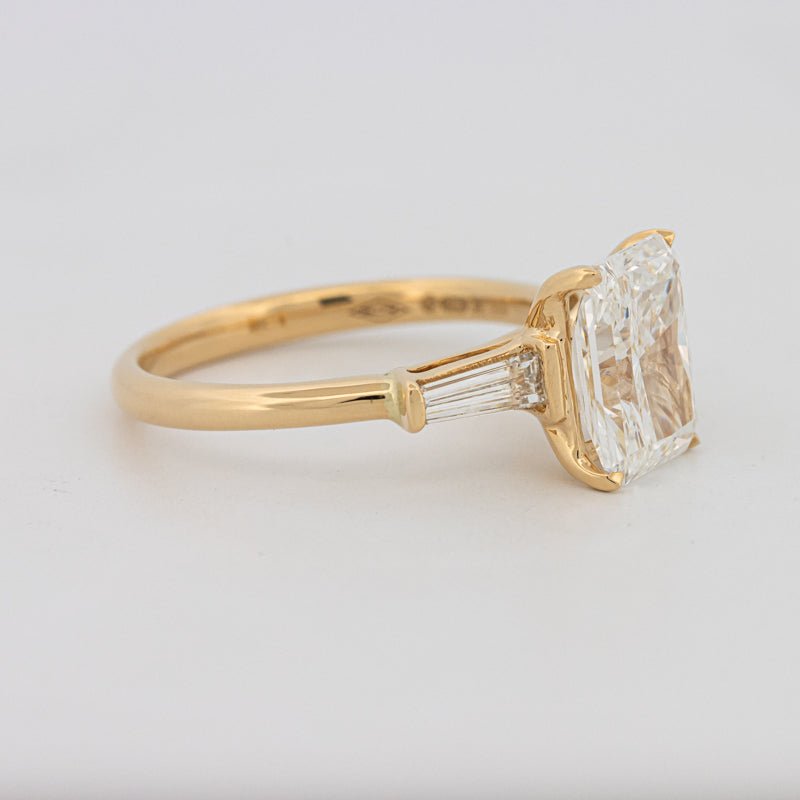 2.50 CT Radiant Cut Trilogy Solitaire (LG) - ZIZOV DIAMONDS