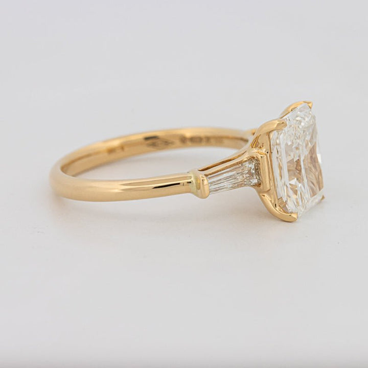 2.50 CT Radiant Cut Trilogy Solitaire (LG) - ZIZOV DIAMONDS