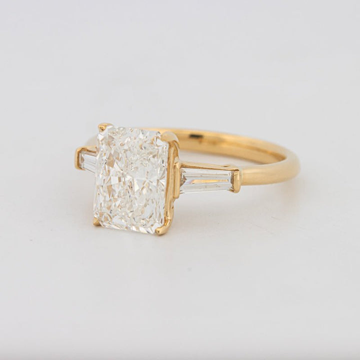 2.50 CT Radiant Cut Trilogy Solitaire (LG) - ZIZOV DIAMONDS