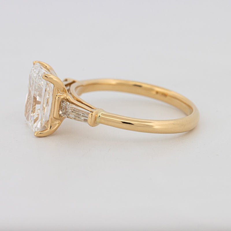 2.50 CT Radiant Cut Trilogy Solitaire (LG) - ZIZOV DIAMONDS