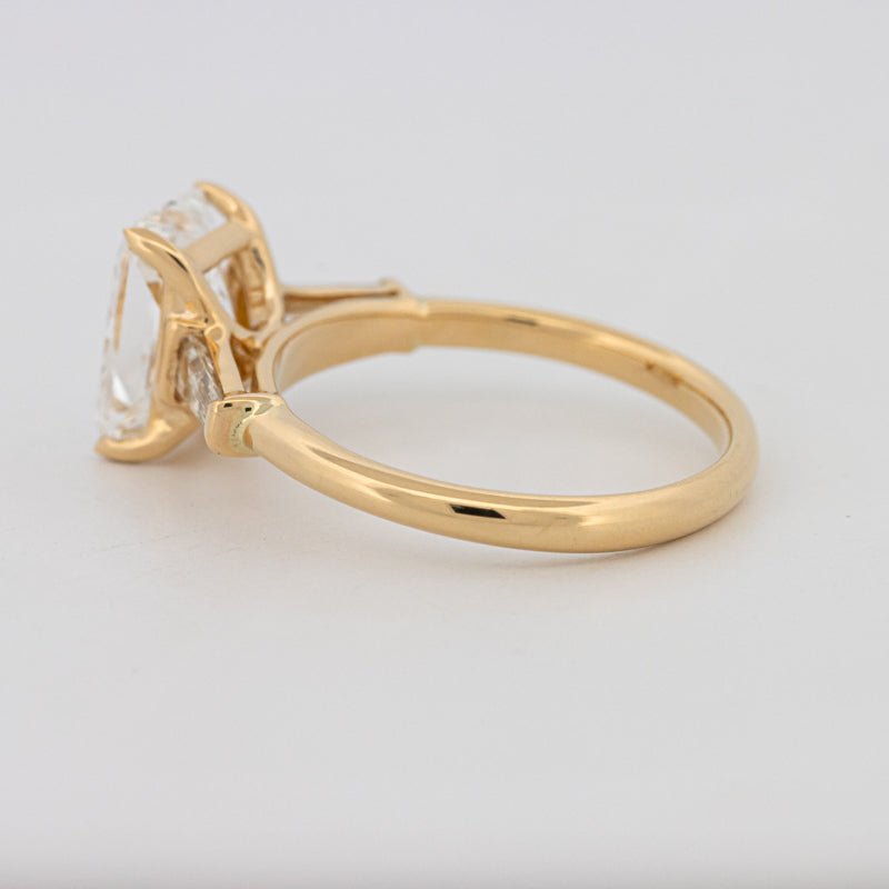 2.50 CT Radiant Cut Trilogy Solitaire (LG) - ZIZOV DIAMONDS