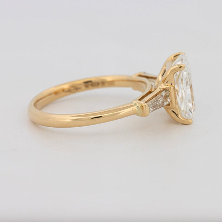 2.50 CT Radiant Cut Trilogy Solitaire (LG) - ZIZOV DIAMONDS