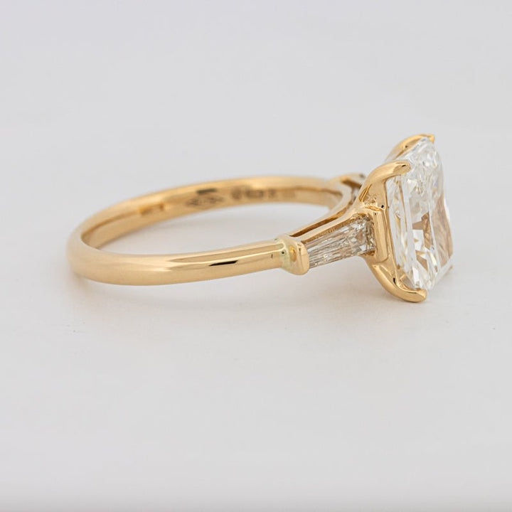 2.50 CT Radiant Cut Trilogy Solitaire (LG) - ZIZOV DIAMONDS