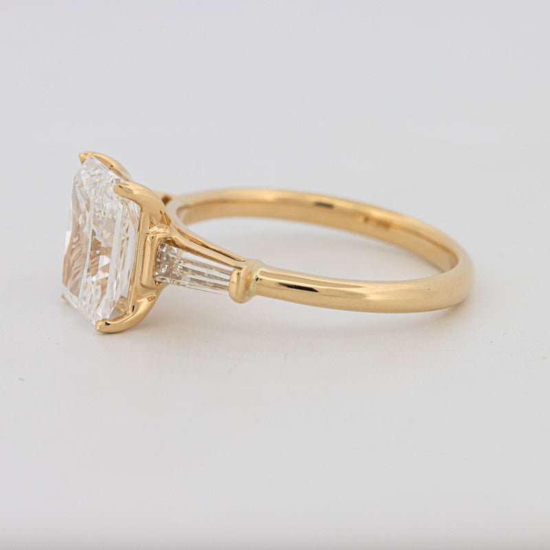 2.50 CT Radiant Cut Trilogy Solitaire (LG) - ZIZOV DIAMONDS