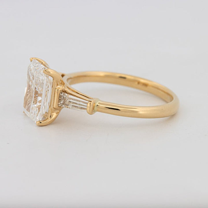 2.50 CT Radiant Cut Trilogy Solitaire (LG) - ZIZOV DIAMONDS