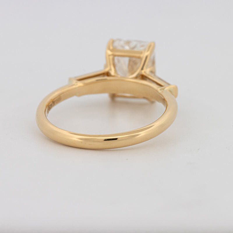 2.50 CT Radiant Cut Trilogy Solitaire (LG) - ZIZOV DIAMONDS