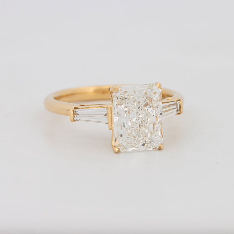 2.50 CT Radiant Cut Trilogy Solitaire (LG) - ZIZOV DIAMONDS