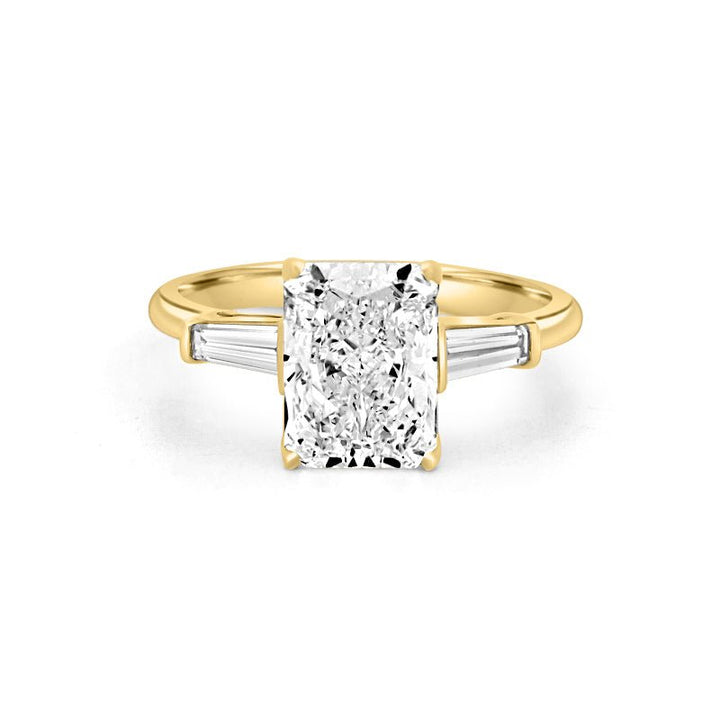 2.50 CT Radiant Cut Trilogy Solitaire (LG) - ZIZOV DIAMONDS