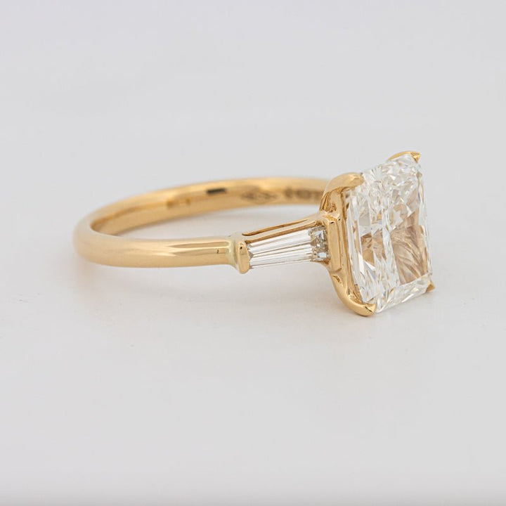 2.50 CT Radiant Cut Trilogy Solitaire (LG) - ZIZOV DIAMONDS