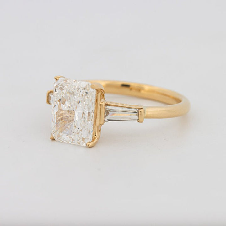 2.50 CT Radiant Cut Trilogy Solitaire (LG) - ZIZOV DIAMONDS