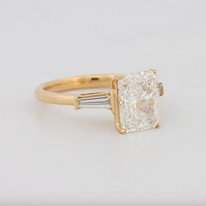 2.50 CT Radiant Cut Trilogy Solitaire (LG) - ZIZOV DIAMONDS
