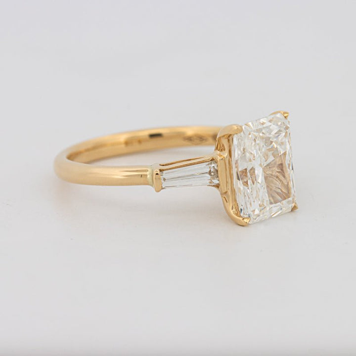 2.50 CT Radiant Cut Trilogy Solitaire (LG) - ZIZOV DIAMONDS