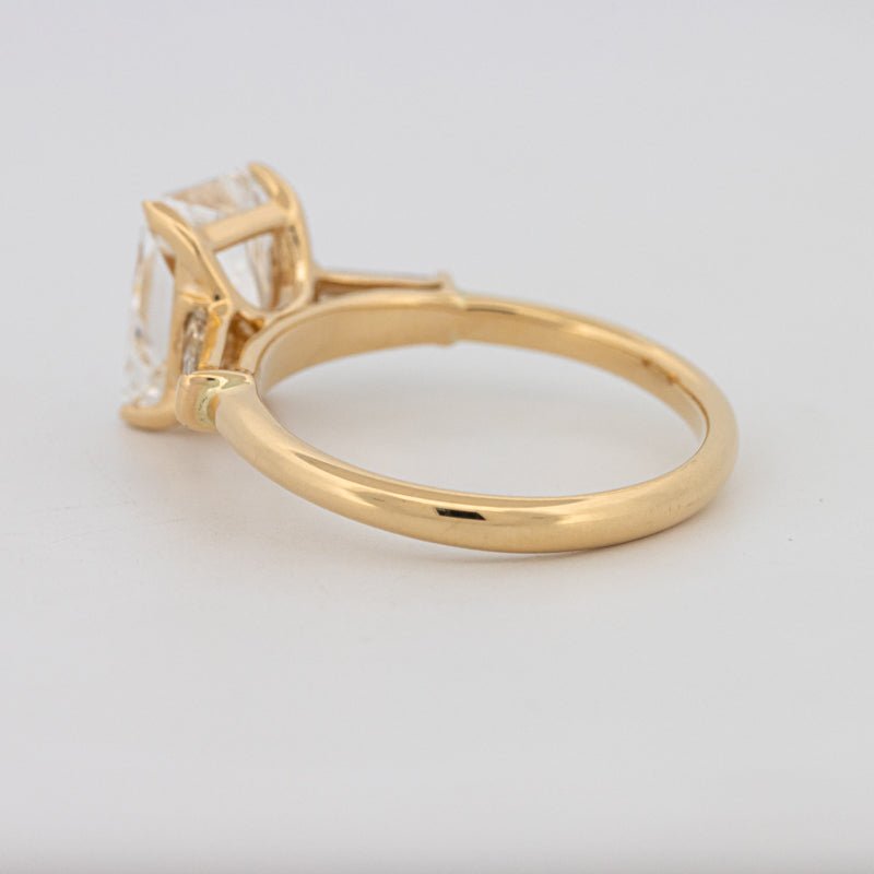 2.50 CT Radiant Cut Trilogy Solitaire (LG) - ZIZOV DIAMONDS