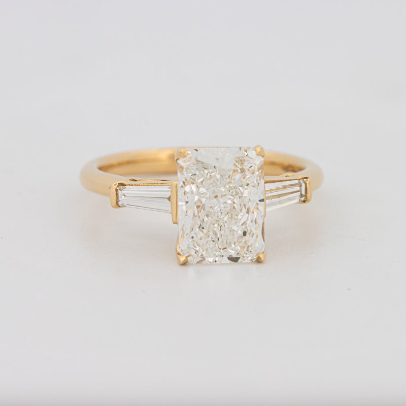 2.50 CT Radiant Cut Trilogy Solitaire (LG) - ZIZOV DIAMONDS