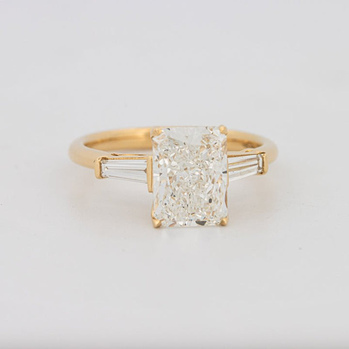 2.50 CT Radiant Cut Trilogy Solitaire (LG) - ZIZOV DIAMONDS