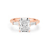 2.50 CT Radiant Cut Trilogy Solitaire (LG) - ZIZOV DIAMONDS