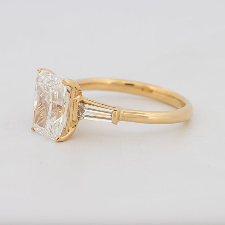 2.50 CT Radiant Cut Trilogy Solitaire (LG) - ZIZOV DIAMONDS