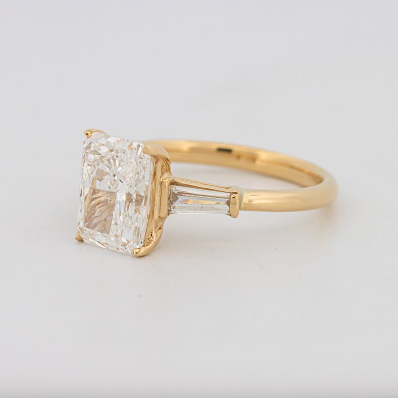 2.50 CT Radiant Cut Trilogy Solitaire (LG) - ZIZOV DIAMONDS