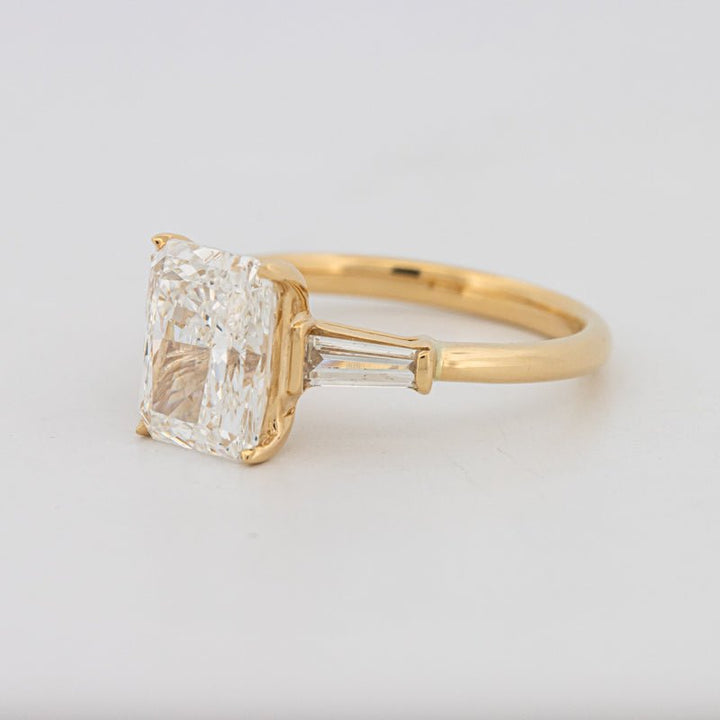 2.50 CT Radiant Cut Trilogy Solitaire (LG) - ZIZOV DIAMONDS